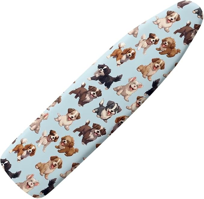 Sprowallow Cute Dogs Ironing Board Cover and Pad 15x54 Inch Thick Padding by Sprowallow