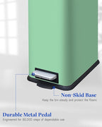 JM.YIPENG Bathroom Rubbish Bin, 5 Litre Cosmetic Bin, Small Waste Bin - Image 6