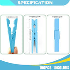 100 Pack Clothes Pins Wooden, 2.9 Inch Colored Clothespins Wood, Close Pins - Image 7