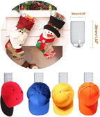 Small Adhesive Hooks Hat Hooks Organizer - Image 2