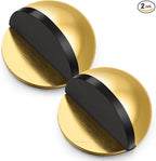 2 Pcs Self Adhesive Door Stoppers, Stainless Steel Floor Door Stop Wall by Unknown