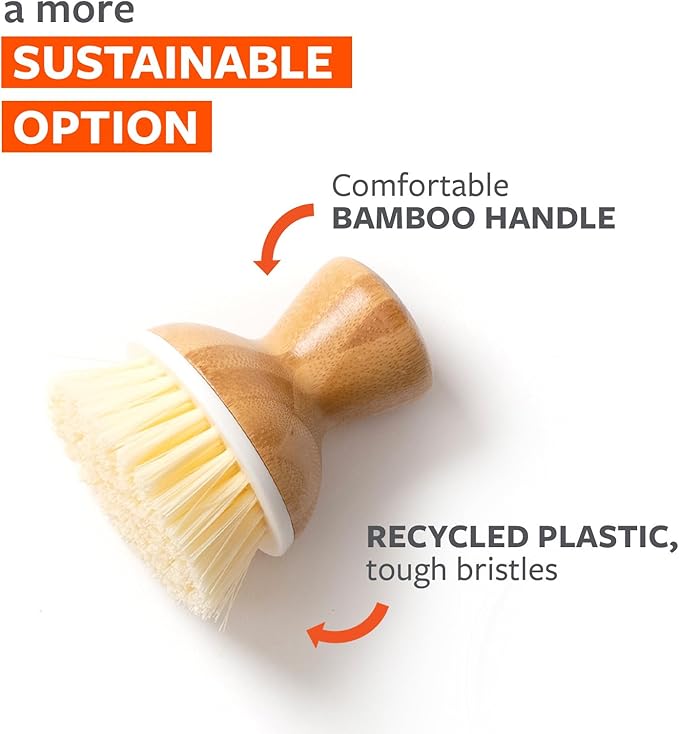Full Circle Bubble Up Bamboo Dish Brush–Family Safe, Formaldehyde-Free– - Image 2
