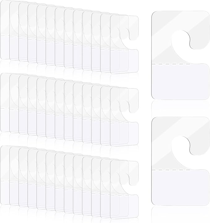 Giantree 200 Pcs Clear Self Adhesive Hang Tabs Hooks, Heavy Duty J-Hook Hanging by Giantree