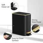 TIPGO Small Bathroom Trash Can - Image 3