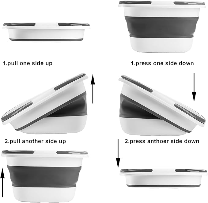 Coloch 2 Pack 16L/4.2 Gallon Collapsible Plastic Bucket, Foldable Mop Bucket - Image 3