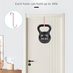 FYY Over The Door Hooks, 4 Pack Upgraded Long Door Hangers Hooks - Image 4