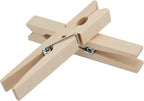 HOZEON 500PCS 2.8 Inch Natural Wooden Clothespins, Small Wood Clips - Image 4