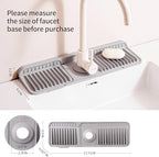 Folding Faucet Mat for Kitchen Sink Upgraded Premium Silicone Splash Guard - Image 2