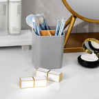 Bamboo Toothbrush Holder for Bathrooms, 3 Slots Toothbrush and Toothpaste - Image 4