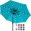 ABCCANOPY Durable Solar Led Patio Umbrellas with 32LED Lights 11FT (Turquoise) by ABCCANOPY