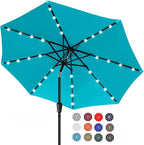 ABCCANOPY Durable Solar Led Patio Umbrellas with 32LED Lights 11FT (Turquoise) by ABCCANOPY