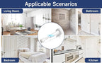 2Pcs Adjustable Door Stoppers for Bottom of Door, 3.07-4.45 in Aluminum White - Image 7
