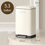 MRBIN Bathroom Trash Can with Lid, Metal Step Kitchen Waste Basket Touchless - Image 7