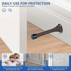 24 Pack Spring Door Stops 3 1/4 Inch Flexible Heavy Duty Spring Door Stopper - Image 4