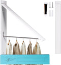 Retractable Clothes Drying Rack，Space Saver Wall Mounted Folding Hanger by RimiWorld