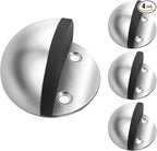 4 Pack Door Stoppers Self Adhesive Floor Mounted Door Stops No Drill Stainless by Gudui