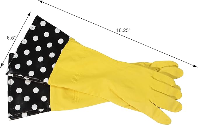 Glam Gloves Diswasher's Thick Latex Gloves - Image 2