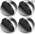 4 Pcs Self Adhesive Door Stoppers, Stainless Steel Floor Door Stop Wall by Unknown
