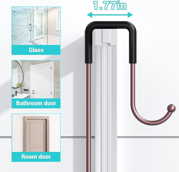 Over the Door Hanging Shower Caddy: Rustproof Hanging Organizer over the Door - Image 5