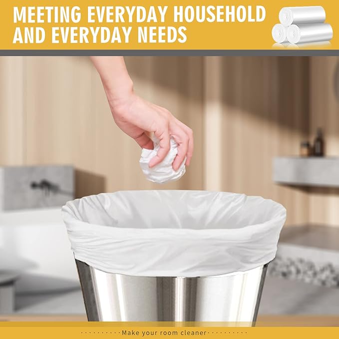 105 Count Small Trash Bags, 4 Gallon Garbage Can Liners - Image 6