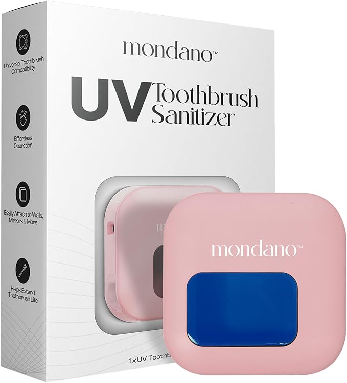Mondano UV-C Toothbrush Sanitizer and Holder, Toothbrush Case by mondano
