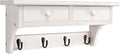 Emfogo Coat Hooks Wall Mounted, Rustic Wood Coat Rack Wall Mount Shelf by Emfogo