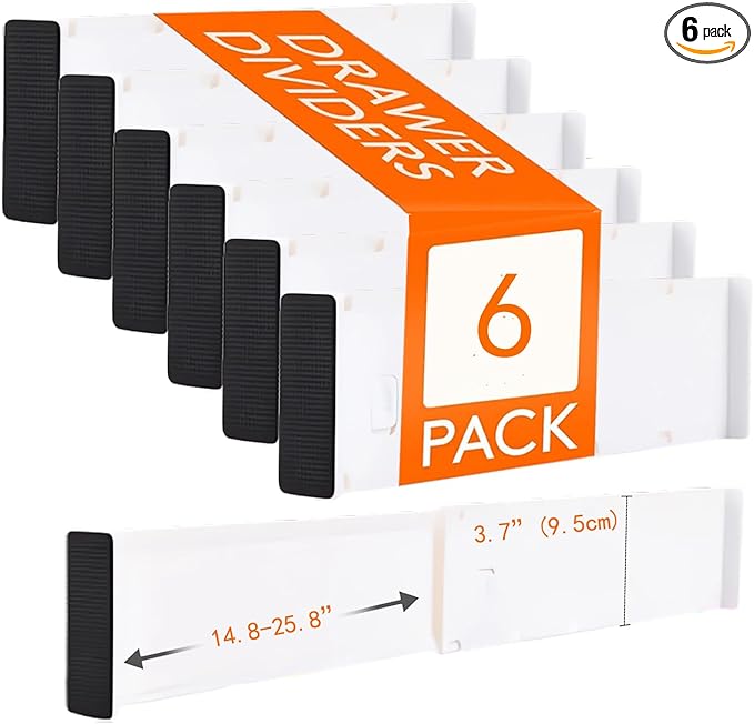 Extra Long Drawer Dividers, 3.7" Tall Deep Drawer Organizer by YAGIZAAI