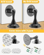 Door Stoppers for Bottom of Door Catch, Door Stop Magnetic Door Stopper for - Image 3