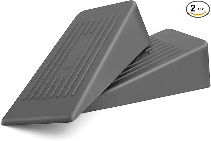 Big Door Stoppers for Bottom of Door 2 Pack, 1.9” Anti-Skid Rubber Door Stop by Unknown