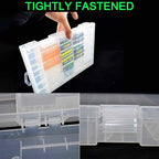 Fielect 100 x AA Battery Storage Case Holder Organizer Box Transparent - Image 5