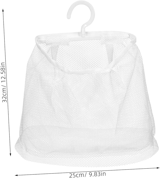 2pcs Mesh Bag with Hook Hanging Laundry Bags Multi-functional Mesh Bags - Image 7