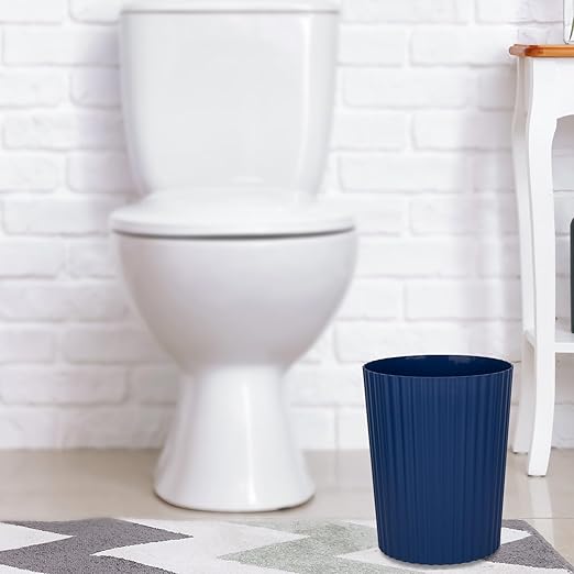JiatuA Small Trash Can Plastic Wastebasket Round Garbage Container Bin - Image 4