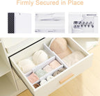 Drawer Dividers Dresser Drawer Organizer 3 Pack Adjustable Kitchen Drawers - Image 3