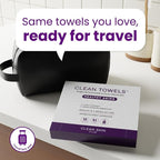 Clean Skin Club Healthy Aging Clean Towels® XL, Travel Pack, Smooths Fine Lines - Image 3