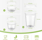 AOZITA 48 Sets Plastic Deli Containers - Image 2