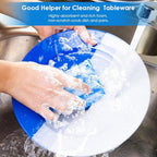 8 PCS Dish Sponges Kitchen, Premium Blue Dish Washing Kitchen Sponge, - Image 2