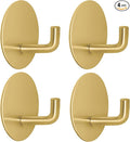 Adhesive Hooks for Bathrooms, 4 Piece Towel Hooks for Hanging Hat Robe Coat by LACHILL