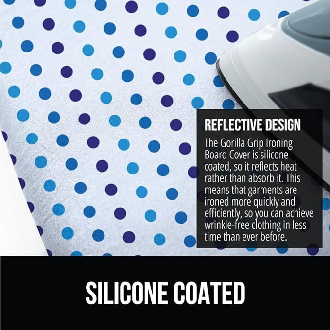 GORILLA GRIP The Original Ironing Board Cover and Pad, Silicone Coating - Image 4