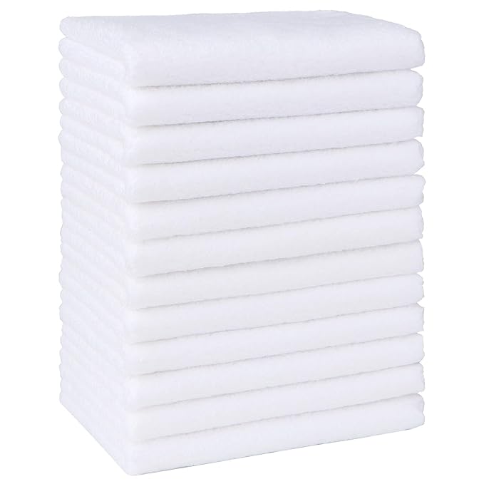 HOMEXCEL Baby Washcloths 12 Pack-Microfiber Coral Fleece Baby Bath Face Towel 7 by HOMEXCEL