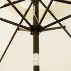 Blissun 7.5 ft Patio Umbrella, Yard Umbrella, Outdoor Market Umbrella with Push Button Tilt Crank (Creamy White) - Image 3
