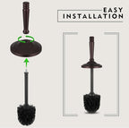 Bronze Toilet Brush and Holder Set, Stainless Steel Toilet Brush - Image 5