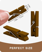 Mini Clothes Pins Wooden Colored Small Clothespins - Image 6