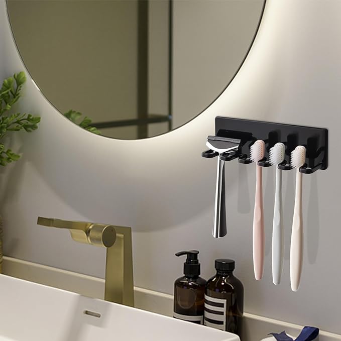 5 Slots Self Adhesive Toothbrush Holder - Image 7