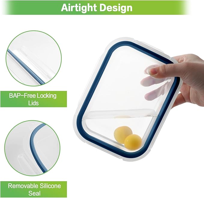 HOMBERKING Glass Food Storage Containers - Image 3