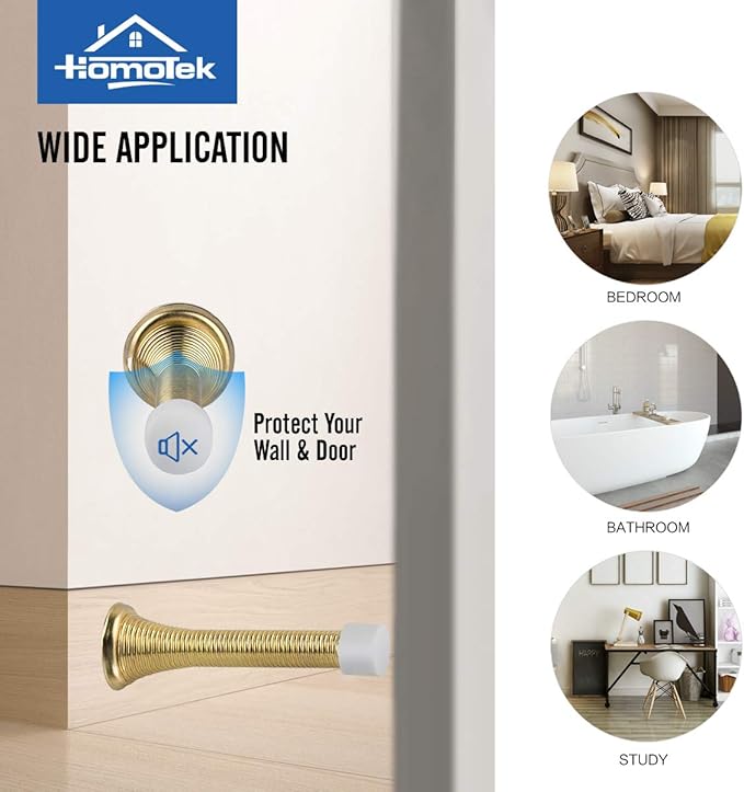 HOMOTEK 12 Pack Spring Door Stopper - Image 3