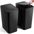 Bathroom Trash Can with Lid, 2 Pack 4 Gallons/15 Liters Garbage Can with Pop-Up by ITCPRL