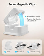 8 Pack Magnetic Cord Organizer Holder, Strong Adhesive Desk Cable Management - Image 4
