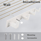 Coat Rack, Heavy Duty Stainless Steel 3 Tri Coat Hook Hanger, Wall Mounted Wall - Image 4