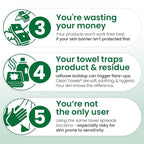 Clean Skin Club Clean Towels® XL Sensitive Skin | Travel Pack, Ultra-Soft - Image 5