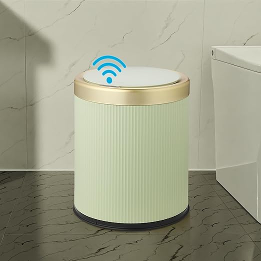 Smart Touchless Bathroom Trash Can, 2.8 Gallon Automatic Motion Sensor Rubbish - Image 8